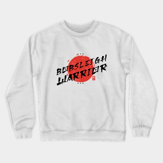 Oriental Brush Bobsleigh Warrior Crewneck Sweatshirt by rojakdesigns